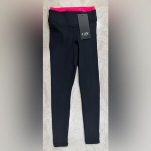 NEW w/Tag 5 (Five) The Label Dancewear Hybrid Legging Black/Pink Pop Girls YM